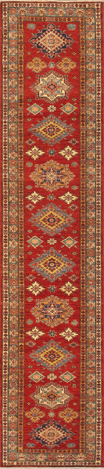 Pasargad Vintage Kazak Collection Red Lamb's Wool Area Rug 044081-PASARGAD