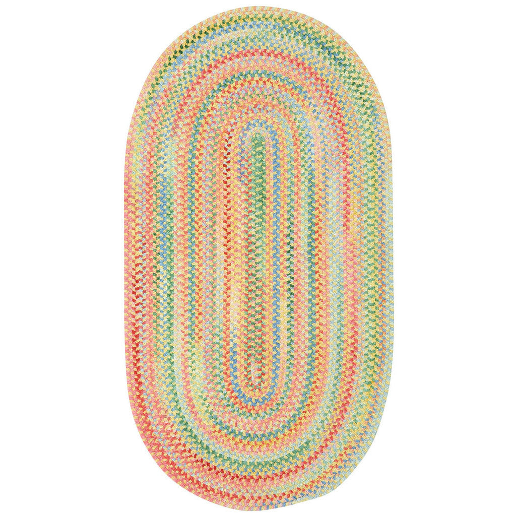 Baby's Breath 450 Braided Rug - A Pastel Masterpiece for Fresh and Inv