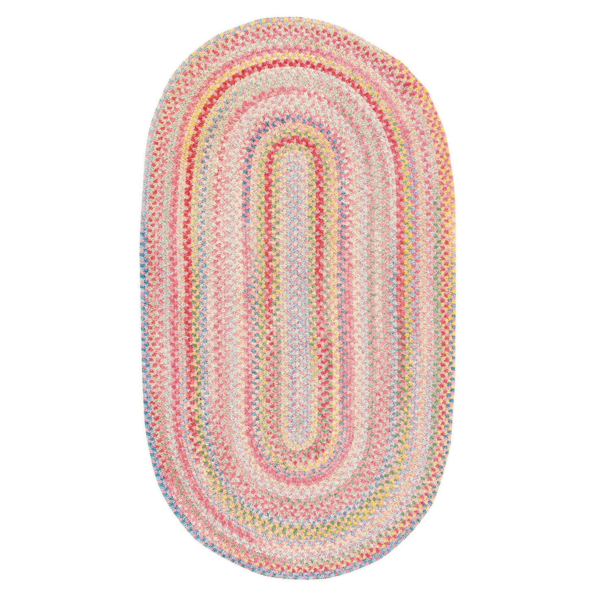 Baby's Breath 450 Braided Rug - Embrace Spring with a Pastel Masterpie