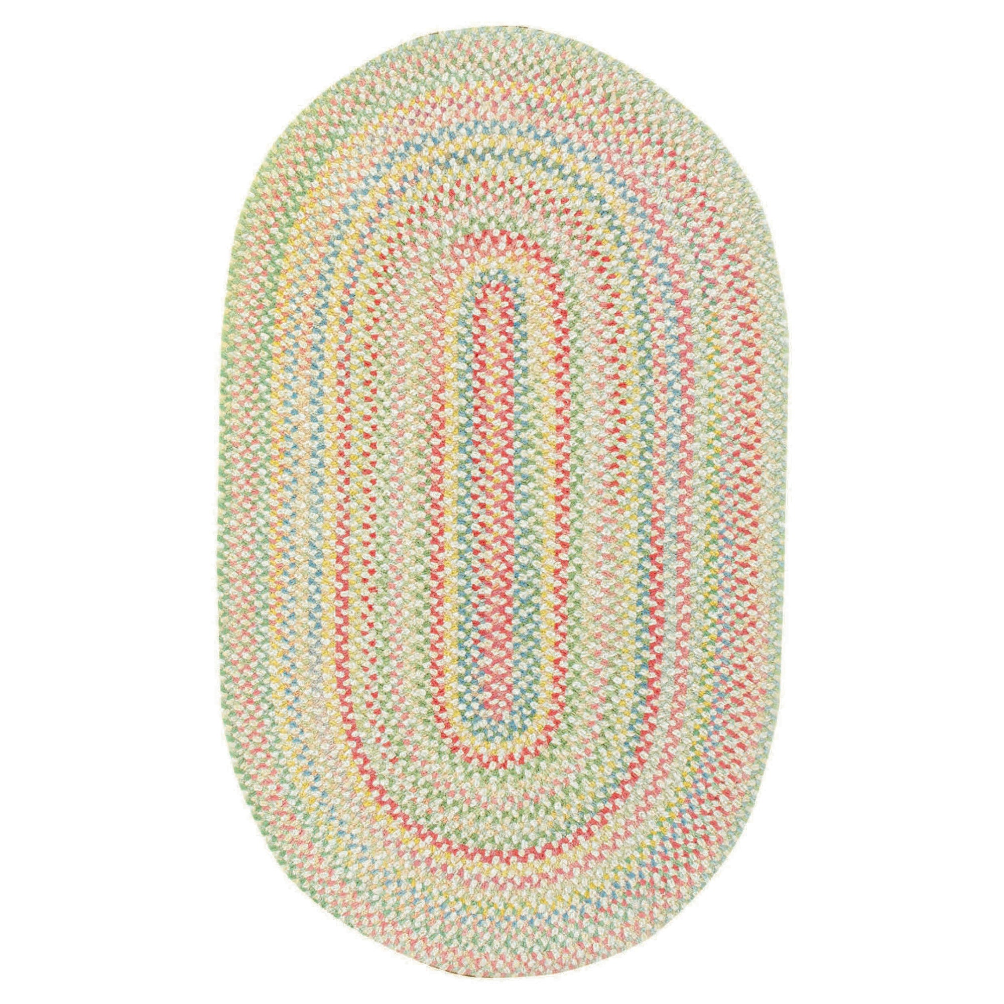 Baby's Breath 450 Braided Rug - Fresh Pastel Design Inspired by Nature