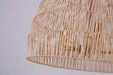 Bethel Natrual White Chandelier in Wood & Metal