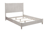 Alpine Furniture Flynn Mid Century Modern Queen Panel Bed, Gray 966G-01Q Gray Mahogany Solids & Okoume Veneer 65 x 86 x 52