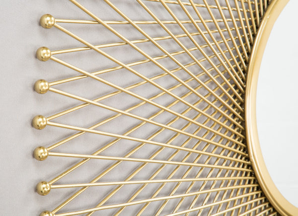 Zuo Modern Glow Iron, MDF, Glass Glam Commercial Grade Mirror Gold Iron, MDF, Glass