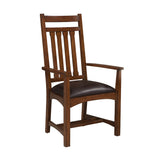 Intercon Oak Park Mission Narrow Slat Arm Chair OP-CH-925CA-MIS-RTA OP-CH-925CA-MIS-RTA