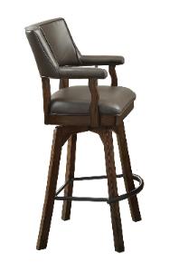 ECI Furniture Gettysburg Deluxe Spectator Counter Stool, Dark Distressed - Set of 2 Dark Distressed Wood solids and veneers