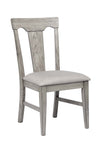 ECI Furniture Graystone Side Chair, Burnished Gray - Set of 2 Burnished Gray Wood solids and veneers