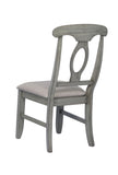 ECI Furniture Graystone Side Chair, Burnished Gray - Set of 2 Burnished Gray Wood solids and veneers