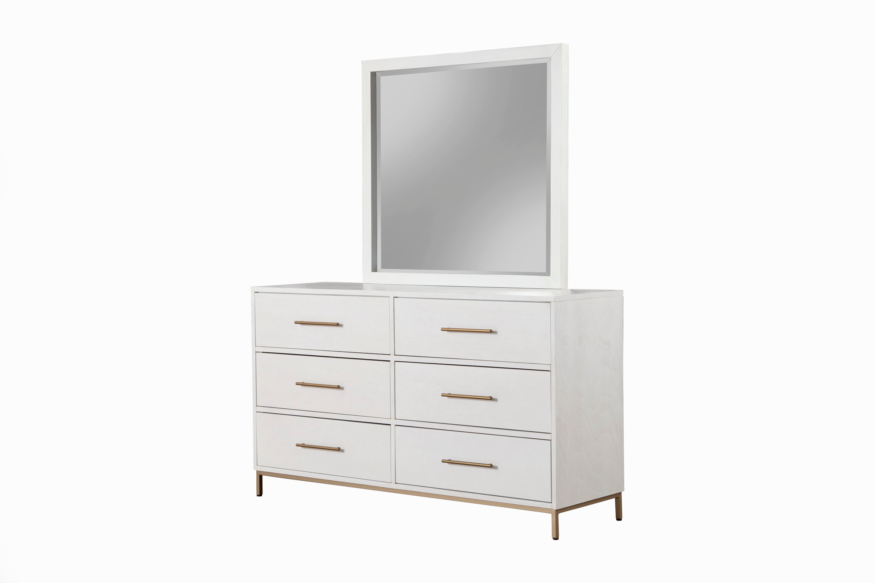 Madelyn White Dresser Mirror