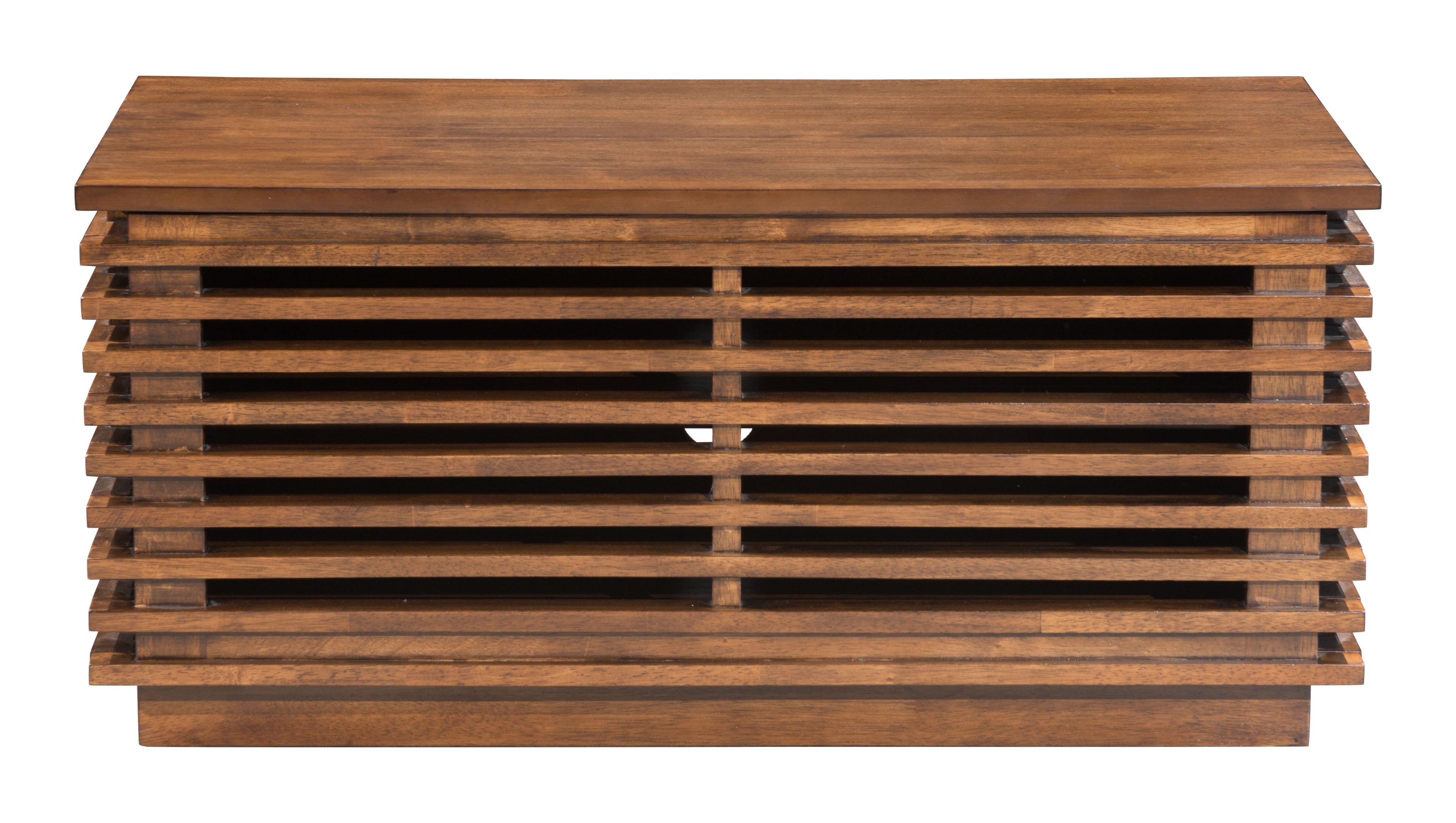 Linea Acacia Wood Mid Century Modern TV Stand - Thumbnail 2