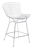 Wire Steel Modern Commercial Grade Counter Stool Set - Set of 2
