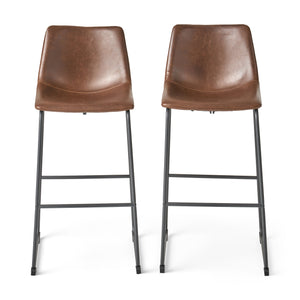 Cedric Vintage Brown Bar Stool Noble House