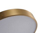 Bethel Brass LED Flush Mount in Metal & Acrylic