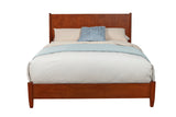 Alpine Furniture Flynn Standard King Platform Bed, Acorn 766-07EK Acorn Mahogany Solids & Okoume Veneer 81 x 86 x 47