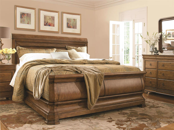 Universal Furniture Pennsylvania House New Lou Louie P's Sleigh Bed Complete Queen 5/0 07175B-UNIVERSAL