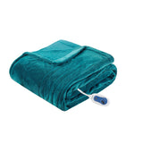 Beautyrest Heated Plush Casual 100% Polyester Solid Microlight / Solid Microlight Heated Throw BR54-1924