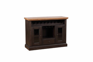 ECI Furniture Choices Dining Server, Black Oak/Acacia Black Oak/Acacia Wood solids and veneers