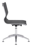 Zuo Modern Glider 100% Polyurethane, Plywood, Steel Modern Commercial Grade Conference Chair Black, Silver 100% Polyurethane, Plywood, Steel