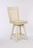 ECI Furniture Choices Slat Back Seat, Barstool Height Stool, Antique White - Set of 2 Antique White Wood solids and veneers