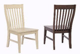 Choices Slat Back Seat Side Chair, Antique White - Set of 2