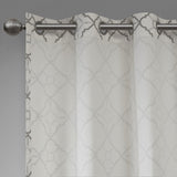 Madison Park Hayes Modern/Contemporary 100% Cotton Duck Printed Grommet Window Curtain Set of 2 MP40-5617