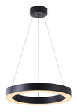 Bethel Matte Black LED Chandelier in Iron & Acrylic