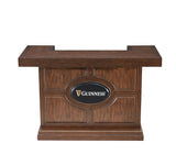 ECI Furniture Guinness Deluxe KD Bar Complete, Distressed Walnut Distressed Walnut Wood solids and veneers