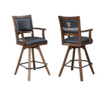 ECI Furniture Guinness Spectator Swivel Bar Stool, Distressed Walnut - Set of 2 Distressed Walnut Wood solids and veneers