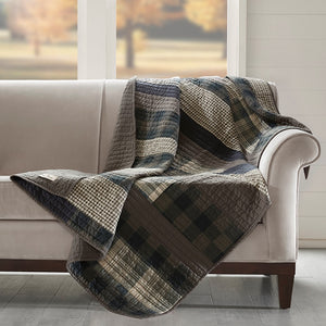 Woolrich Winter Plains Lodge/Cabin 100% Cotton Thread Count Printed Pieced Quilted Throw WR50-1784