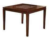 Alpine Furniture Granada Pub Table, Brown Merlot 1437-03 Brown Merlot Acacia Solids with Ash & Birch Veneer 48 x 48 x 36