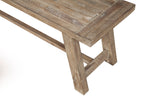 Alpine Furniture Newberry Bench, Weathered Natural 2068-03 Weathered Natural Acacia Solids 60 x 16 x 18