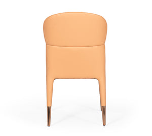 VIG Furniture Modrest Ogden - Modern Peach & Rosegold Dining Chair (Set of 2) VGCS-CH-17193