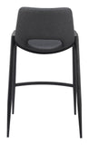 Zuo Modern Desi 100% Polyurethane, Plywood, Steel Modern Commercial Grade Counter Stool Set - Set of 2 Black 100% Polyurethane, Plywood, Steel