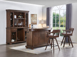 ECI Furniture Merion Spectator Swivel Bar Stool, Distressed Walnut Distressed Walnut  Hardwood solids and veneers