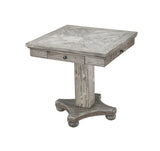 ECI Furniture PGA 36" Flip Top Counter Height Game Table Complete, Distressed Gray Distressed Gray Hardwood solids and veneers