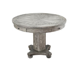 PGA Round Counter Height Game Table Complete, Distressed Gray