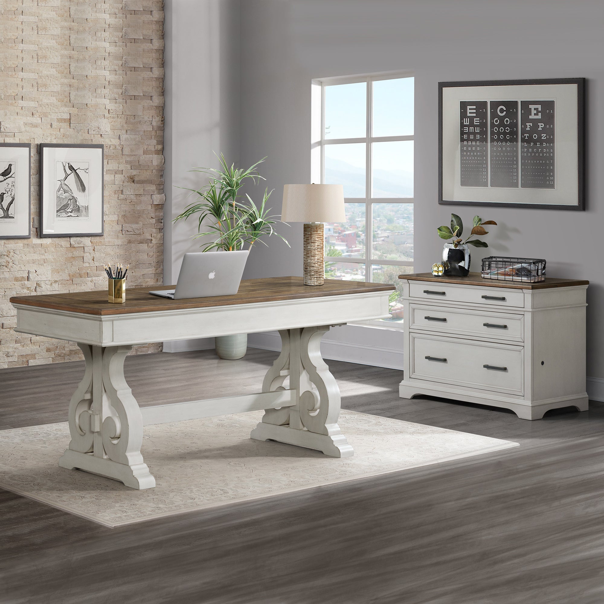Intercon Drake 60" Writing Desk - Thumbnail 3