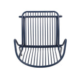 Noble House Boston Outdoor Modern Iron Club Chair (Set of 2), Navy Blue
