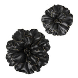 Sagebrook Home Glam Black\gold Wall Flower, 10" 11130-03 Black Polyresin