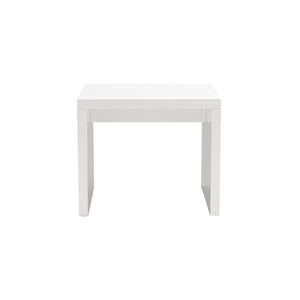 Abby Side Table in High Gloss White