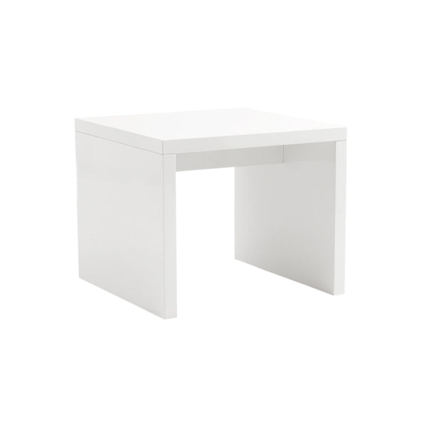 Abby Side Table in High Gloss White
