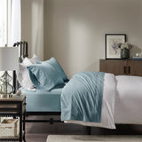 Madison Park Peached Percale Casual 100% Cotton Sheet Set MP20-5386