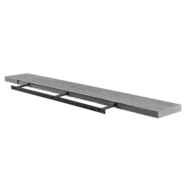 Barney 75" Floating Shelf/Shelving in Gray