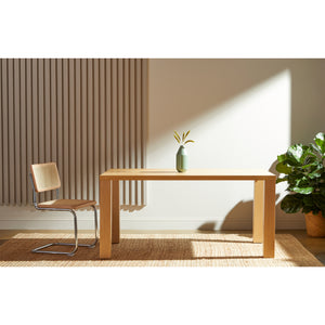 Abby 63" Rectangle Table in American Natural White Oak Veneer