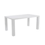 Abby 63" Dining Table in White