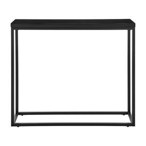 Teresa Console Table in High Gloss Black with Matte Black Base