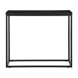Teresa Console Table in High Gloss Black with Matte Black Base