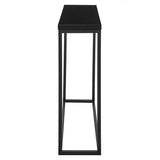 Teresa Console Table in High Gloss Black with Matte Black Base