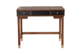 Alpine Furniture Belham Bedroom Vanity 1971-19 Two Tone - Dark Walnut & Black Mahogany Solids & Veneer 36 x 22 x 30.5