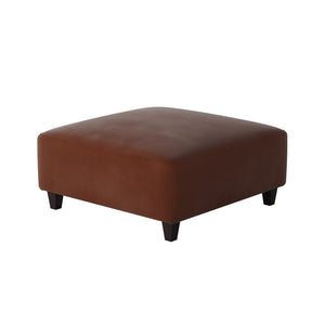 Fusion 109-C Transitional Cocktail Ottoman 109-C Bella Burnt Orange 38" Square Cocktail Ottoman