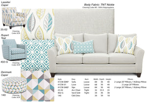 Fusion 140 Transitional Cocktail Ottoman 140 DENMARK CAPER